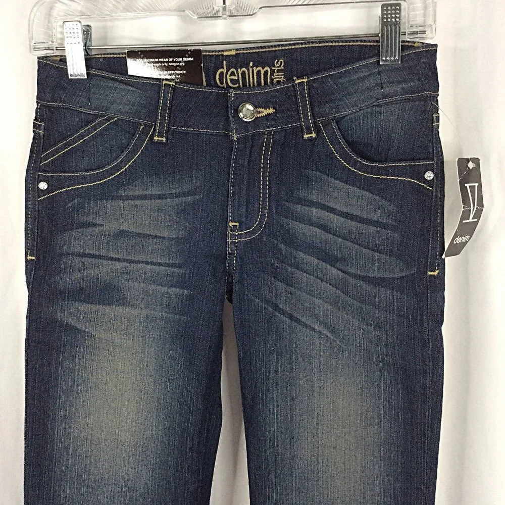 NWT‎ Vault Denim Jeans Girls 14 Slim Leg Adjustable Waist